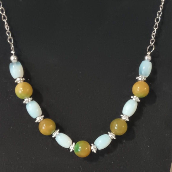 Jewelry - Bead Necklace / Mix Of Glass,  Acrylic, Gemstones Beads